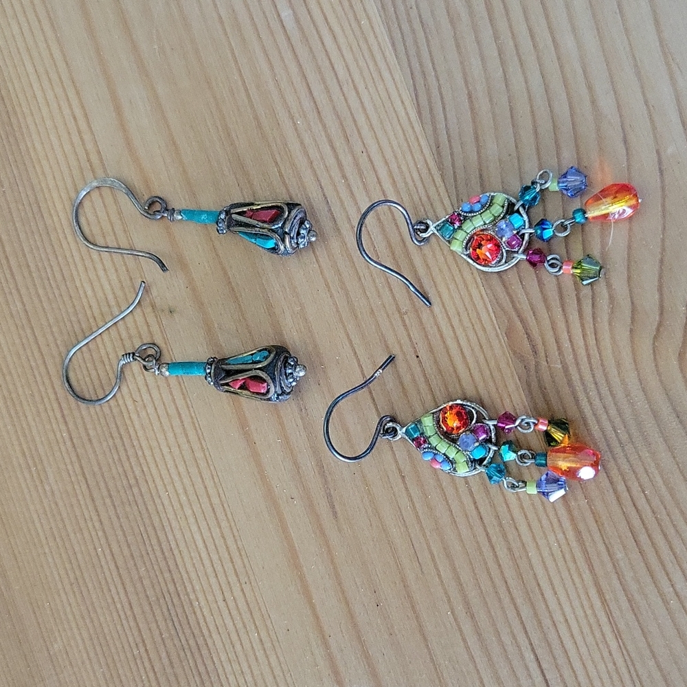 2 pairs of gorgeous earrings